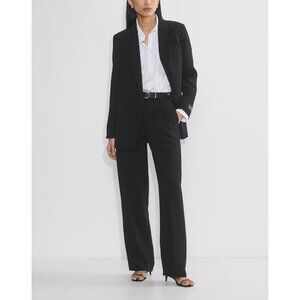 NWT Aritzia The Effortless Pant Crepette in Black, Size 6 Regular, $148